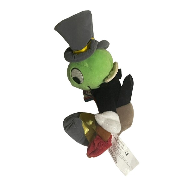 Vintage Disneyland Walt Disney World Jiminy Cricket Plush Stuffed Pinocchio 9” - Picture 2 of 16